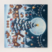 Puzzle Un village de Noël féerique (Horizontal)