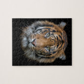 Puzzle Un visage sauvage de tigre du Bengale (Horizontal)
