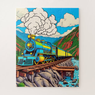 Puzzle Un voyage en train à vapeur