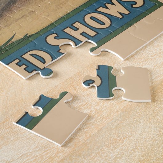 Puzzle Un Zébu Et Un Peacock Avec Un Entraîneur De Clown (Côté)