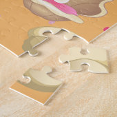 Puzzle Under the Sea Cute Brunette Mermaid Custom (Côté)