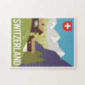 Puzzle Une affiche de voyage de la Suisse (Horizontal)