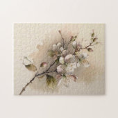 Puzzle Une aquarelle à branches de fleurs de cerisier (Horizontal)
