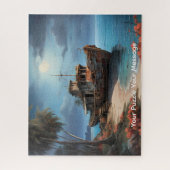 Puzzle Une aquarelle représentant un bateau abandonné déc (Vertical)