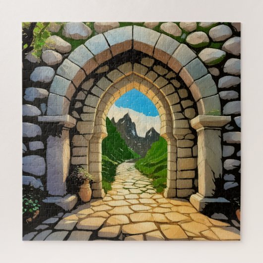 Puzzle Une arche de pierre vibrante (Vertical)