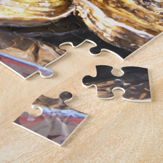 Puzzle Une assiette d'huîtres. (Côté)