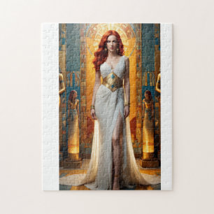 Puzzle Une belle femme dans un cadre égyptien ancien