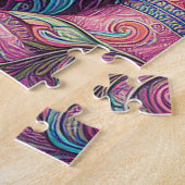 Puzzle Une belle fille hippie (Côté)
