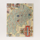 Puzzle Une carte du Yorkshire : West Riding (Vertical)