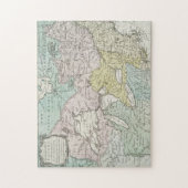 Puzzle Une carte précise du Canada, 1761 (Vertical)