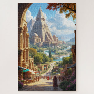 Puzzle Une cité antique, une oasis paisible