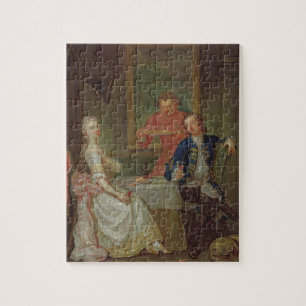 Puzzle Une conversation de dîner (un homme et une femme