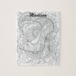 Puzzle Une couleur d'amusement personnalisée par mode de