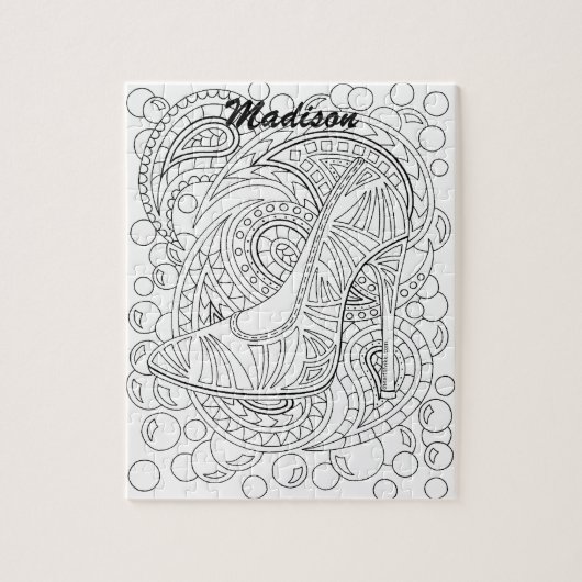 Puzzle Une couleur d'amusement personnalisée par mode de (Vertical)