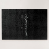 Puzzle Une couleur noire solide et amusante pour les adul (Horizontal)