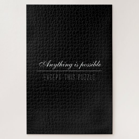 Puzzle Une couleur noire solide et amusante pour les adul (Vertical)