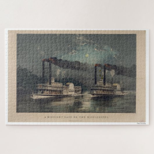 Puzzle Une course de minuit sur le Mississippi (Horizontal)