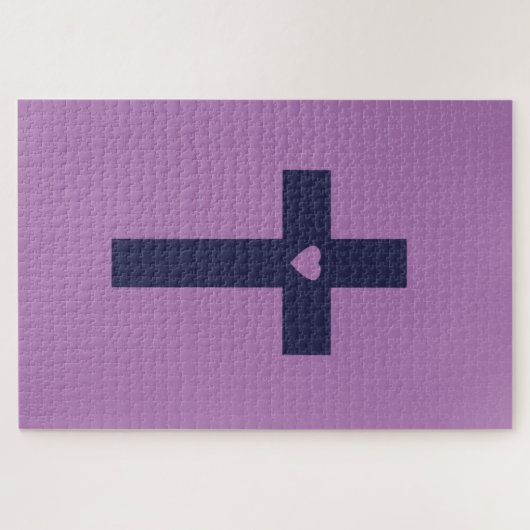 Puzzle Une croix au coeur (Horizontal)