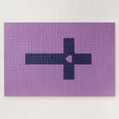 Puzzle Une croix avec un cœur (Horizontal)