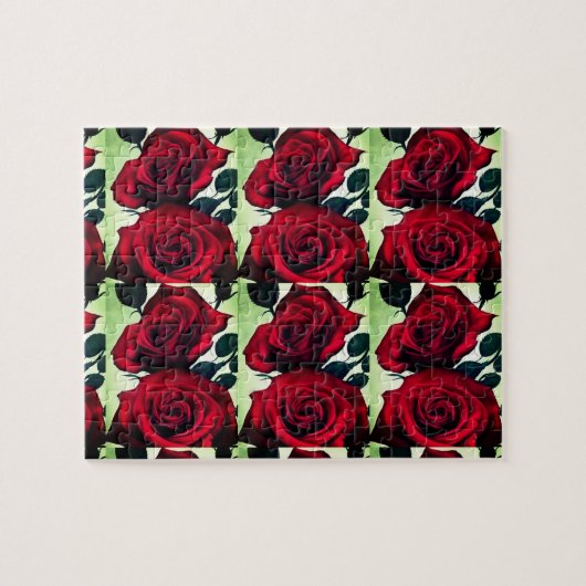 Puzzle Une douzaine de roses (Horizontal)
