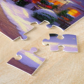 Puzzle Une étoile de Noël brille au-dessus d'un arbre de (Côté)