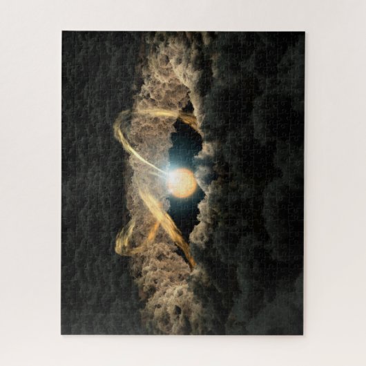 Puzzle Une Étoile Entourée D'Un Disque Protoplanétaire (Vertical)