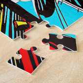 Puzzle Une explosion frappante de formes abstraites (Côté)