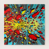 Puzzle Une explosion frappante de formes abstraites (Horizontal)