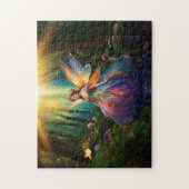 Puzzle Une fée magique dans une forêt enchantée (Vertical)