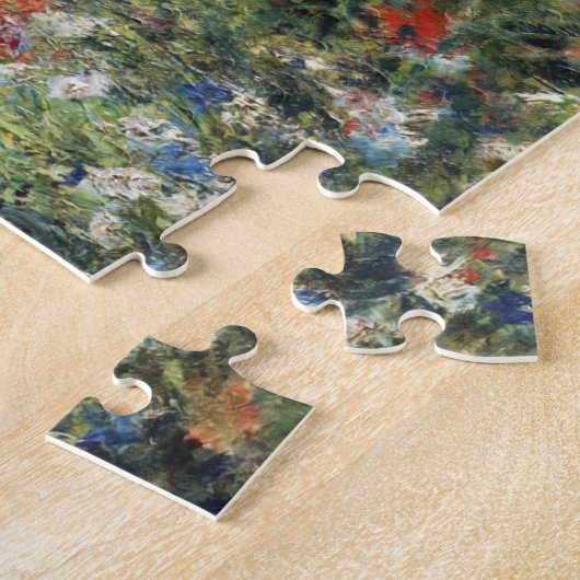 Puzzle Une femme avec un parasol dans un jardin par Augus (Côté)