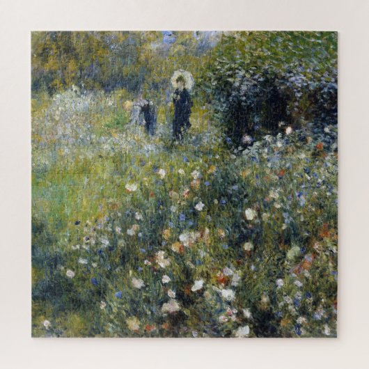 Puzzle Une femme avec un parasol dans un jardin par Augus (Vertical)