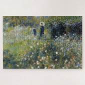 Puzzle Une femme avec un parasol dans un jardin par Augus (Horizontal)