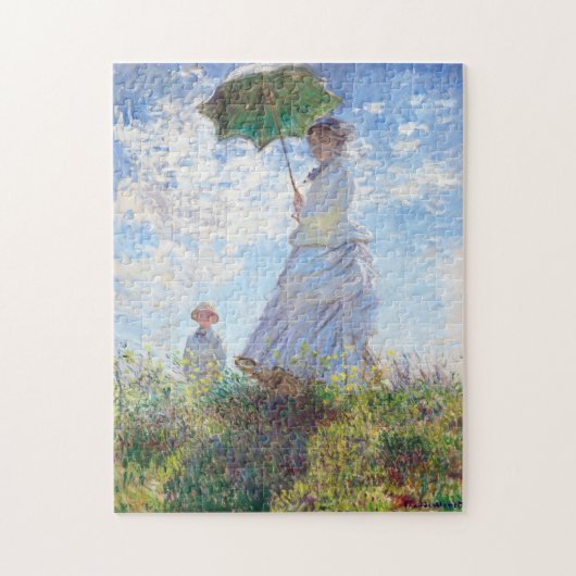 Puzzle Une femme avec un parasol par Claude Monet (Vertical)
