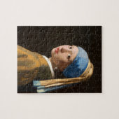 Puzzle Une fille avec un portrait à perle (Horizontal)