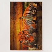 Puzzle Une fille et ses animaux de compagnie (Vertical)