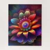 Puzzle Une Fleur Abstraite colorée (Vertical)