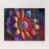 Puzzle Une Fleur Abstraite colorée (Horizontal)