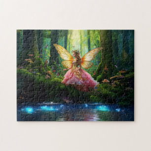 Puzzle Une forêt de bois féerique magique