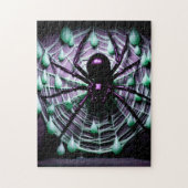Puzzle Une gigantesque araignée noire effroyable ! (Vertical)