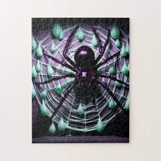 Puzzle Une gigantesque araignée noire effroyable ! (Vertical)