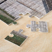 Puzzle Une grange avec un édredon (Côté)