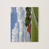 Puzzle Une grange et une ferme rouges chez Pamona, le (Vertical)