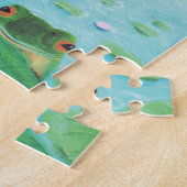 Puzzle Une Grenouille S'Enfonce Dans L'Étang Illustration (Côté)