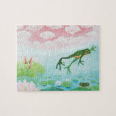 Puzzle Une Grenouille S'Enfonce Dans L'Étang Illustration (Horizontal)