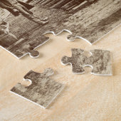 Puzzle Une grue de vapeur en fonction pendant le bâtiment (Côté)