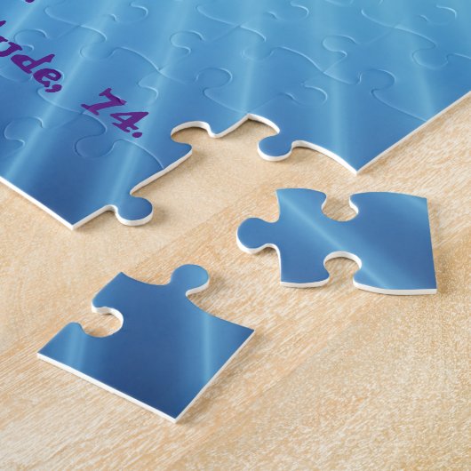 Puzzle Une invitation d'anniversaire en forme de puzzle. (Côté)