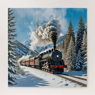 Puzzle Une locomotive à vapeur