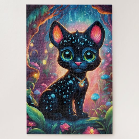 Puzzle Une mignonne petite panthère chibi (Vertical)