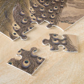 Puzzle Une paire de paons au printemps par Imao Keinen (Côté)