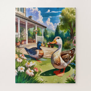 Puzzle Une paire d'enfants de mallards
